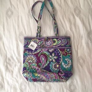 Vera Bradley NWT Tote Heather Purple Teal